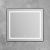 Зеркало с подсветкой BelBagno KRAFT SPC-KRAFT-885-785-TCH-WARM-NERO 88.5x78.5