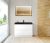 Зеркало с подсветкой BelBagno KRAFT SPC-KRAFT-985-685-TCH-WARM-NERO 98.5x68.5