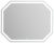 Зеркало с подсветкой BelBagno SPC-OTT-1000-800-LED-TCH 100x80