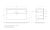 Схема тумбы BelBagno ETNA-H60-1200-2C-SO-BL-P