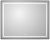 Зеркало с подсветкой BelBagno KRAFT SPC-KRAFT-1000-800-LED-TCH-WARM-NERO 100x80