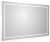 Зеркало с подсветкой BelBagno KRAFT SPC-KRAFT-1400-800-LED-TCH-WARM 140x80, сатин
