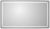 Зеркало с подсветкой BelBagno KRAFT SPC-KRAFT-1400-800-LED-TCH-WARM-NERO 140x80