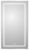 Зеркало с подсветкой BelBagno KRAFT SPC-KRAFT-500-900-LED-TCH-WARM 50x90, сатин