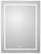 Зеркало с подсветкой BelBagno KRAFT SPC-KRAFT-600-800-LED-TCH-WARM 60x80, сатин