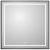Зеркало с подсветкой BelBagno KRAFT SPC-KRAFT-800-800-LED-TCH-WARM-NERO 80x80