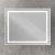 Зеркало с подсветкой BelBagno KRAFT SPC-KRAFT-1000-800-SENS-AL 100x80, сатин