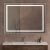 Зеркало с подсветкой BelBagno KRAFT SPC-KRAFT-1000-800-SENS-AL 100x80, сатин
