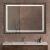 Зеркало с подсветкой BelBagno KRAFT SPC-KRAFT-1000-800-SENS-NERO 100x80
