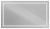 Зеркало с подсветкой BelBagno KRAFT SPC-KRAFT-1400-800-SENS-AL 140x80, сатин