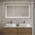 Зеркало с подсветкой BelBagno KRAFT SPC-KRAFT-1400-800-SENS-AL 140x80, сатин