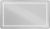 Зеркало с подсветкой BelBagno KRAFT SPC-KRAFT-1400-800-SENS-NERO 140x80