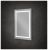Зеркало с подсветкой BelBagno KRAFT SPC-KRAFT-500-800-SENS-NERO 50x80