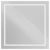 Зеркало с подсветкой BelBagno KRAFT SPC-KRAFT-800-800-SENS-AL 80x80, сатин