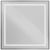 Зеркало с подсветкой BelBagno KRAFT SPC-KRAFT-800-800-SENS-NERO 80x80