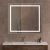 Зеркало с подсветкой BelBagno KRAFT SPC-KRAFT-900-800-SENS-AL 90x80, сатин