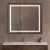 Зеркало с подсветкой BelBagno KRAFT SPC-KRAFT-900-800-SENS-NERO 90x80