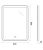 Схема зеркала BelBagno SPC-MAR-600-800-LED-3000K-TCH-WARM