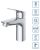 Смеситель для раковины BelBagno Due DUE-LVM-CRM-W0