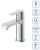 Смеситель для раковины BelBagno Aurora AURORA-LVM-CRM-W0