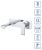 Смеситель для раковины BelBagno Aurora AURORA-BLVM-CRM-W0 встраиваемый