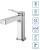 Смеситель для раковины BelBagno Albano ALBANO-LVM-CRM-W0