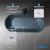 Ванна Abber Frankfurt AM9941G 170x75 из композитного камня Rock, отдельностоящий