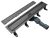 Душевой лоток Cezares SLIDER SLIDER-LD-80-GM 80 см, оружейная сталь