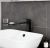 Смеситель для раковины VitrA Minimax Square A4372436EXP высокий, черный матовый