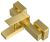 Смеситель для ванны VitrA Minimax Square A4352025EXP, брашированное золото