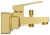 Смеситель для ванны VitrA Minimax Square A4352025EXP, брашированное золото