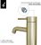 Смеситель для раковины OLIVEEKA Y OL-88139017-BG, золотой матовый