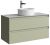 Тумба с раковиной Aqwella Геометрия GE01102SH+STG1014X456GS 100x46 подвесная