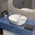 Накладная раковина VitrA Geo 55x43, белая