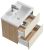 Тумба с раковиной Aqwella Контур KN0106ZHL 61x40 подвесная