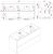 Тумба под раковину ZOV Дион D120F 119x45 подвесная