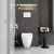 Комплект унитаза с инсталляцией VitrA S50 9003B003-7203: подвесной унитаз, сиденье, кнопка смыва