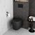 Подвесной унитаз VitrA Plural 7830B483-0075, черный матовый