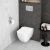 Комплект унитаза с инсталляцией VitrA Shift 9855B003-7206: подвесной унитаз, сиденье, кнопка смыва