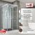 Душевая кабина AvaCan V2080LED 80x80 с гидромассажем
