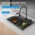 Кухонная мойка ABBER Wasser kreis AF2194NG 68x46 стальная, оружейная сталь