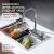 Кухонная мойка ABBER Wasser kreis AF2194SP 68x46 стальная, сатин