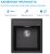 Кухонная мойка ABBER Quarz AQ2901B 46x51 из кварцевого композита