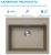 Кухонная мойка ABBER Quarz AQ2902S 60x51 из кварцевого композита, песочный