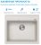 Кухонная мойка ABBER Quarz AQ2902W 60x51 из кварцевого композита
