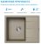 Кухонная мойка ABBER Quarz AQ2903S 65x51 из кварцевого композита, песочный