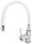 Смеситель для кухни ESKO Coral CL519CrW с гибким изливом, хром,белый