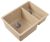 Кухонная мойка Florentina Вега 22.325.D0510.104 55x42 из кварцевого композита
