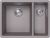 Кухонная мойка Florentina Вега 22.325.D0510.305 55x42 из кварцевого композита, грей
