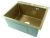 Кухонная мойка Fmark FSC5045C 50x45 стальная, матовое золото